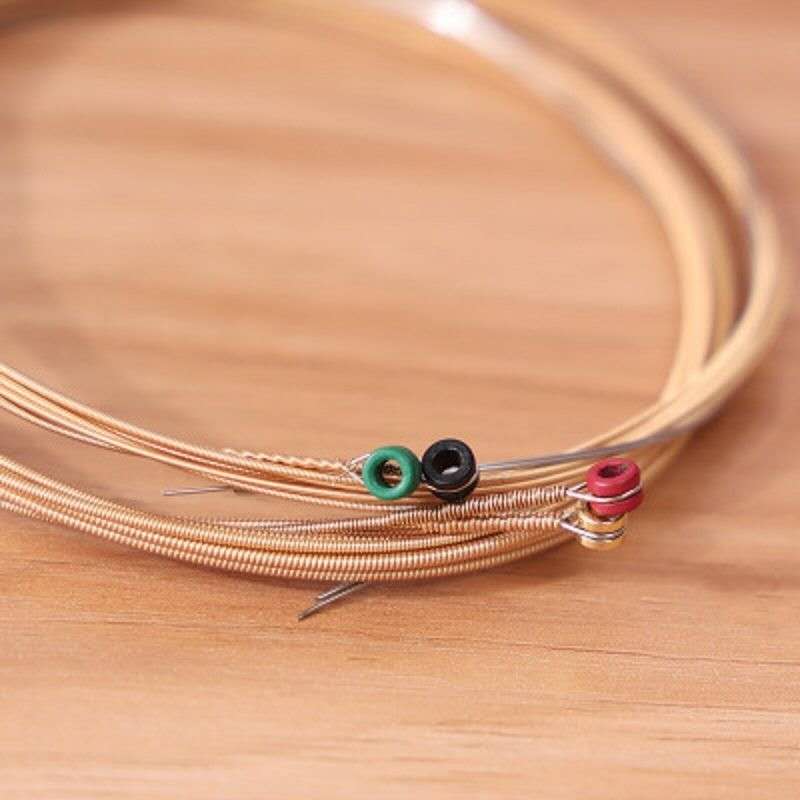 Acoustic Guitar Strings with Colored Ball Ends